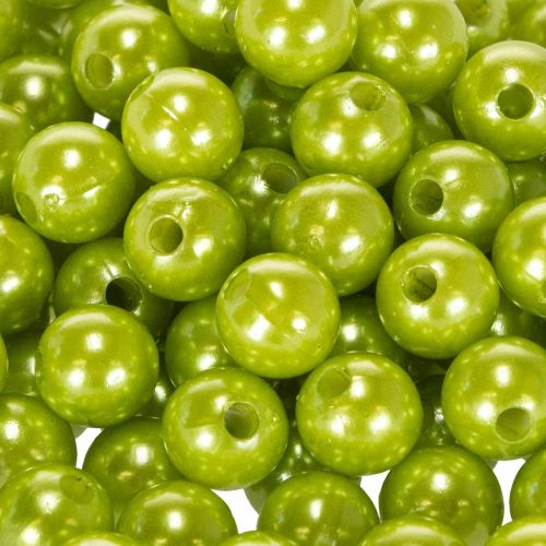 Perles décoratives vertes Ø10mm en plastique - Lot de 115 | Floristik24.fr