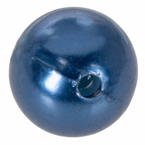 Perles décoratives bleues en plastique Ø2 cm - Lot de 12 | Floristik24.fr