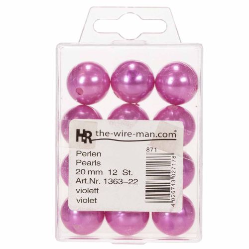 Perles décoratives violettes