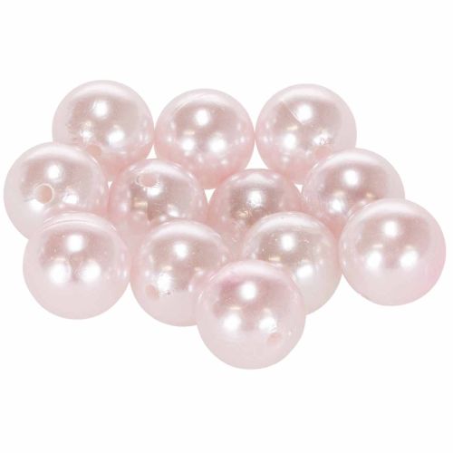 Déco-Perles en Plastique Rose Perlé Ø2cm – Lot de 12 acheter | Floristik24.fr