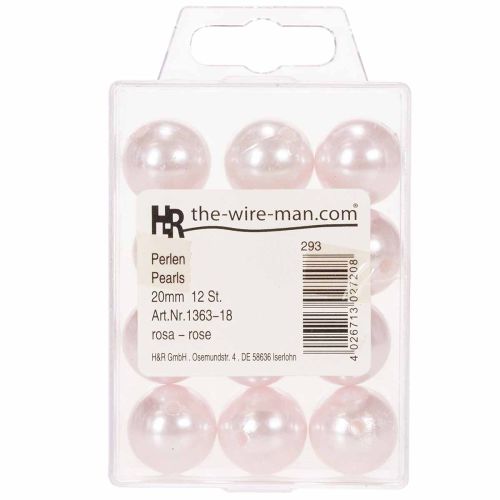 Déco-Perles en Plastique Rose