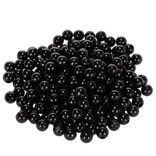 Perles de décoration noires Ø8mm 250 pièces acheter | Floristik24.fr