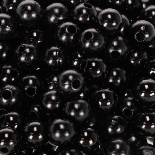 Perles de décoration noires Ø8mm 250 pièces | Floristik24.fr