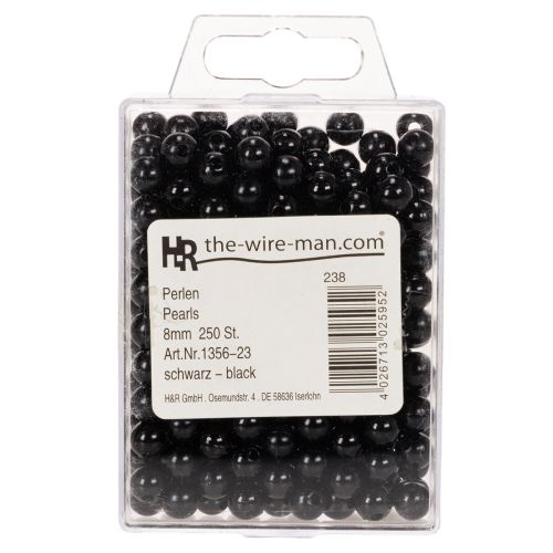 Perles de décoration noires