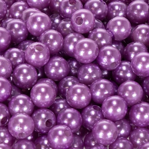 Perles décoratives violettes Ø8mm - Lot de 250 pièces | Floristik24.fr