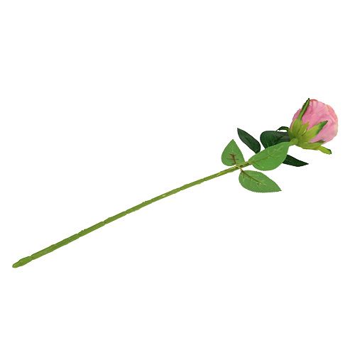 Rose déco Ø6cm Rose foncé L50cm 1P