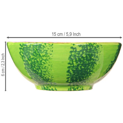 Article Coupelle en céramique Motif pastèque Déco estivale Ø15cm H6cm