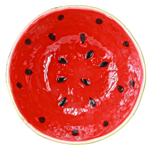 Article Coupelle en céramique Motif pastèque Déco estivale Ø15cm H6cm