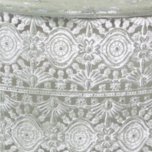 Article Bol décoratif en métal avec anses, pot de fleurs vintage, lot de 3