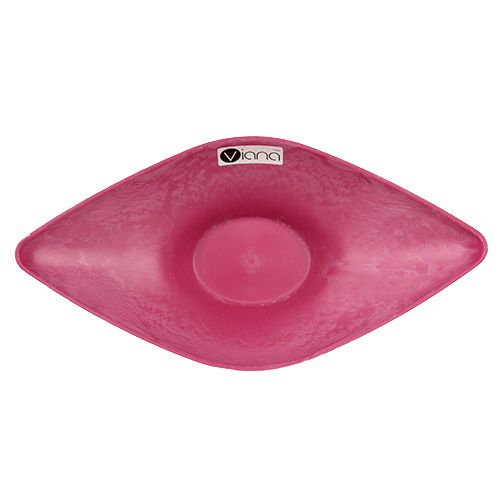 Floristik24 Bol déco rose 34cm x 17,5cm H10cm, 1pc
