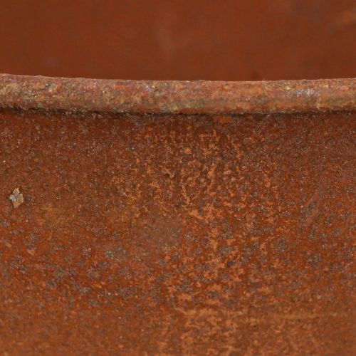 Article Bol décoratif avec pied coupe bol métal rouille Ø20,5cm 2pcs