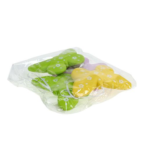 Floristik24 Papillons décoratifs multicolores 11,5cm 5pcs