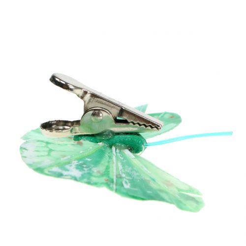 Floristik24 Papillons décoratifs sur le clip, couleurs assorties 6cm 24pcs