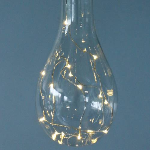 Article Lampe LED décorative à incandescence blanc chaud 20cm