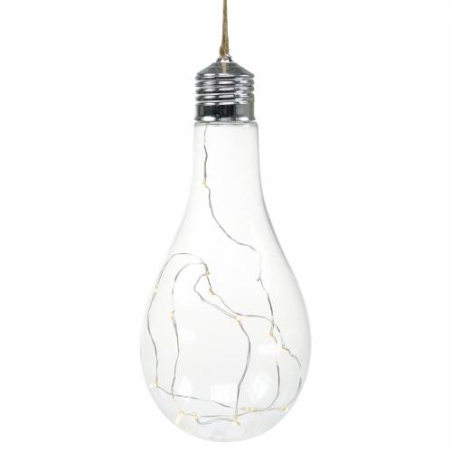 Lampe LED décorative à incandescence blanc chaud 20cm-88084