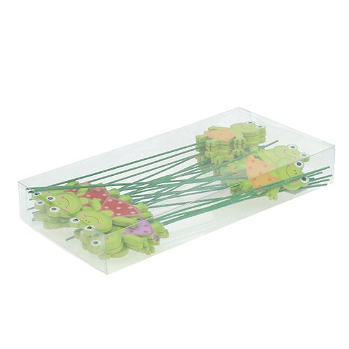 Floristik24 Pique décorative grenouille 7 cm 24 p.