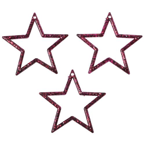 Article Décoration de table décorative à paillettes étoiles baies Noël 4,5 cm 120 pcs
