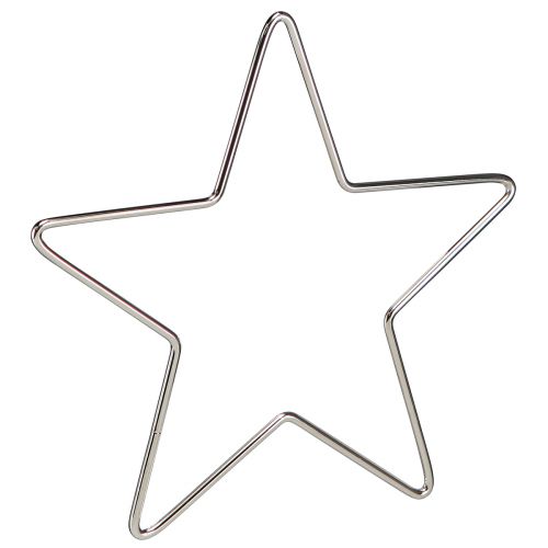 Article Étoile décorative à suspendre Étoile de Noël argent Ø15cm 6 pcs