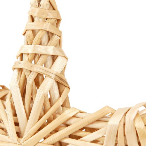 Article Étoiles décoratives pour sapin de Noël en rotin naturel 11 cm 6 pièces