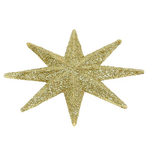 Floristik24 Étoiles décoratives dorées Ø5cm 20 pcs