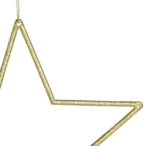 Article Étoiles décoratives dorées avec paillettes décoration d'arbre étoiles 18cm 8 pcs