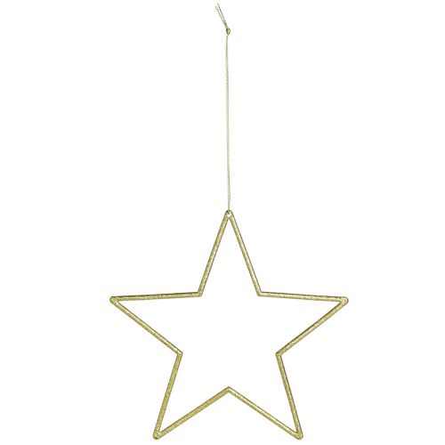 Article Étoiles décoratives dorées avec paillettes décoration d'arbre étoiles 18cm 8 pcs