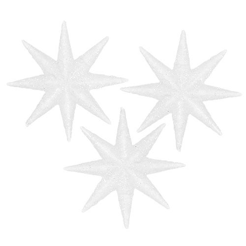 Floristik24 Étoiles déco blanches Ø5cm 20pcs