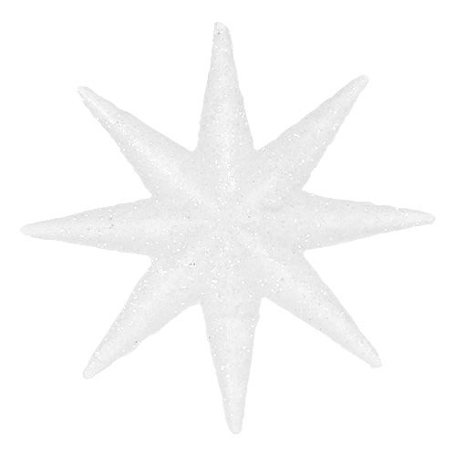 Floristik24 Étoiles décoratives blanches Ø5cm 20 pcs