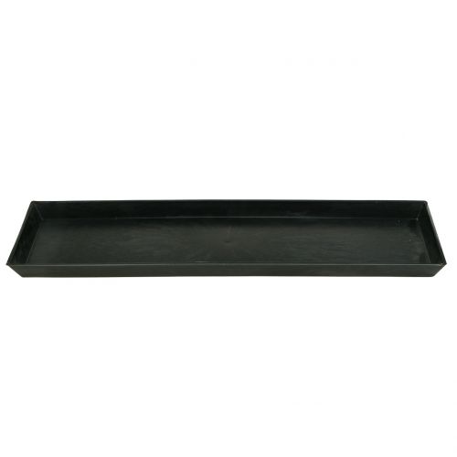 Floristik24 Plateau déco anthracite 43cm x 12cm