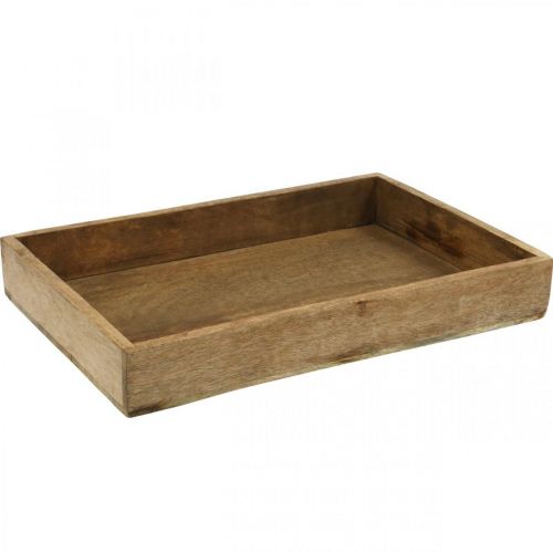 Floristik24 Plateau décoratif plateau en bois disposition rectangulaire sous-couche 37×25cm