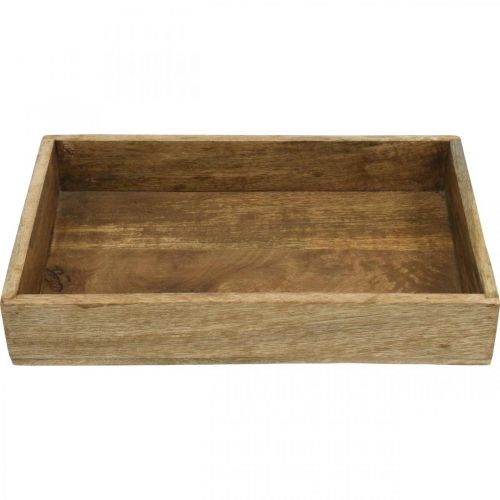 Floristik24 Plateau décoratif plateau en bois disposition rectangulaire sous-couche 32×22cm