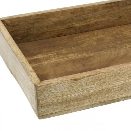 Floristik24 Plateau décoratif plateau en bois disposition rectangulaire sous-couche 32×22cm