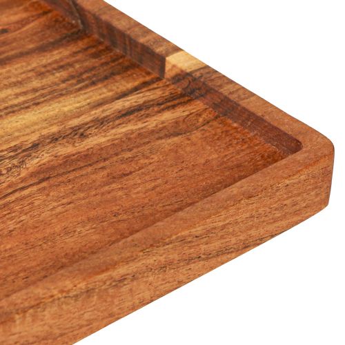 Article Plateau décoratif plateau de service bois d'acacia huilé 30x25cm