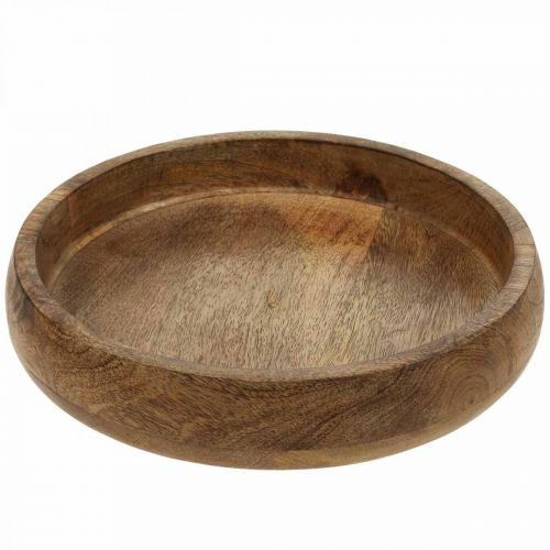Article Bol déco bois bois de manguier bol en bois assiette en bois Ø30cm