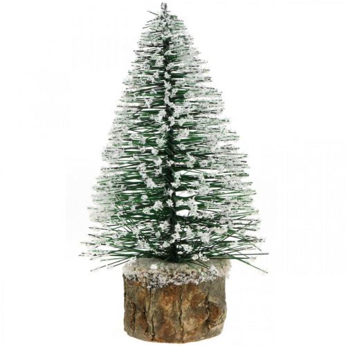 Floristik24 Décoration de Noël, sapin de Noël décoratif, mini sapin vert avec neige H15cm Ø9,5cm 6 pcs