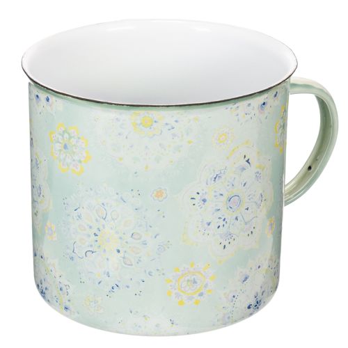 Tasse décorative en métal émaillé motif Mandala Ø13cm H12cm acheter | Floristik24.fr