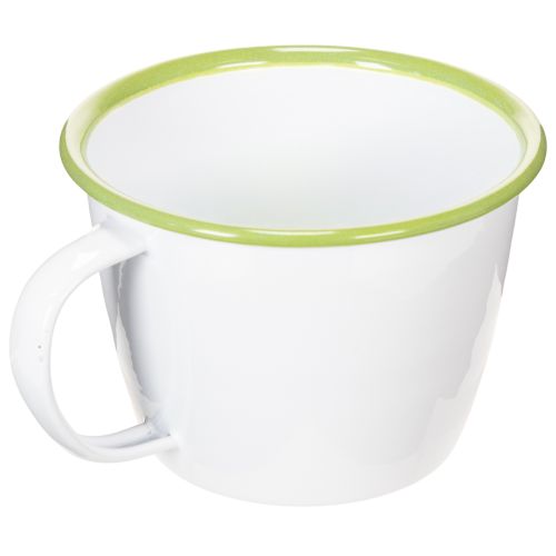 Coupe décorative, pot de fleurs émaillé, Ø11cm H8cm | Floristik24.fr
