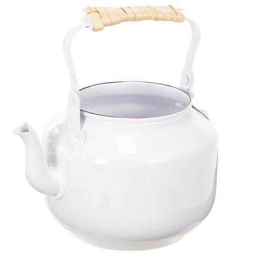 Pot de fleurs décoratif en métal blanc, style shabby chic, Ø 8,6 cm, H 16 cm, style vintage. acheter | Floristik24.fr