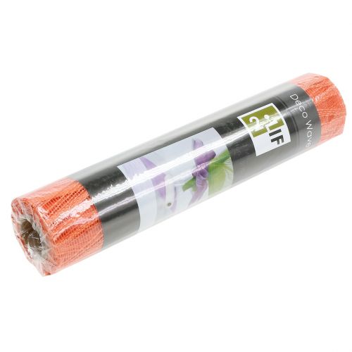 Floristik24 Chemin de table déco tissu orange 26cm x 300cm