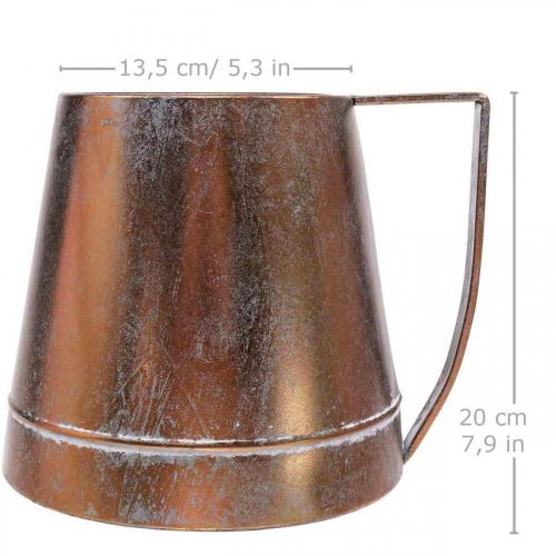 Article Vase déco métal cuivre pichet décoratif pichet décoratif L24cm H20cm