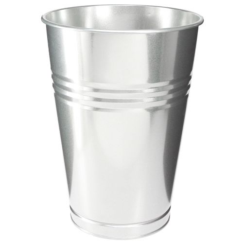 Floristik24 Vase décoratif métal conique haut vase argent H34cm vase 11L