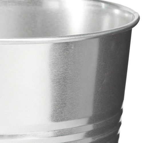 Floristik24 Vase décoratif pour décoration à sec vase métal argenté H30cm 7,5l