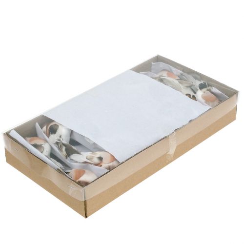 Floristik24 Oiseau décoratif à piquer brun 10 cm 12 p.