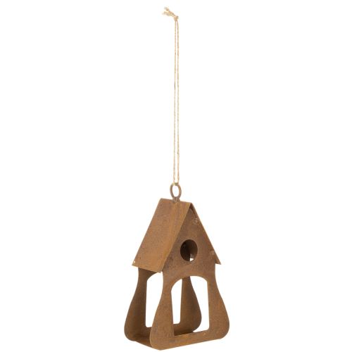 Nichoir suspendu décoratif, nichoir décoratif couleur rouille, 17,5 cm | Floristik24.fr