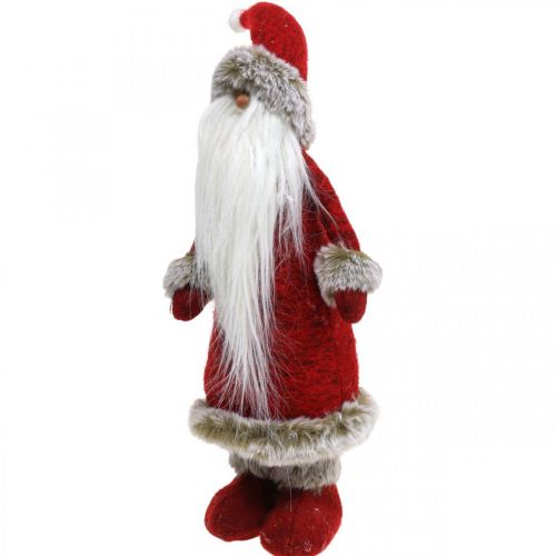 Floristik24 Décoration Père Noël debout Décoration figure Père Noël Rouge H41cm