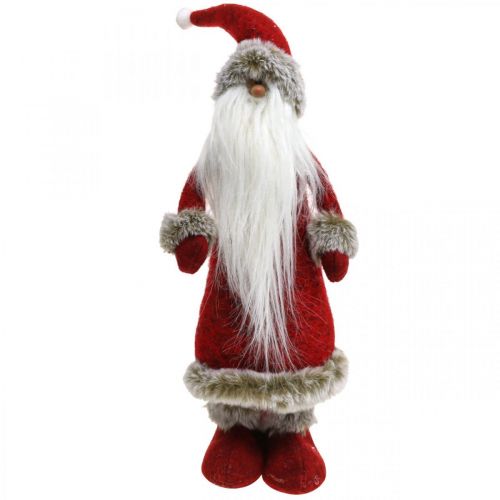 Article Décoration Père Noël debout Décoration figure Père Noël Rouge H41cm