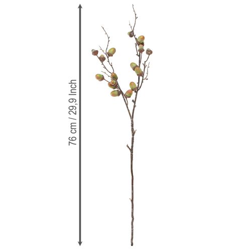 Article Branche décorative glands décoration verte automne décoration artificielle 80cm