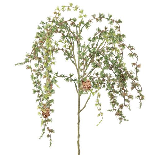 Article Branche décorative branche de mélèze artificielle vrais cônes 93cm