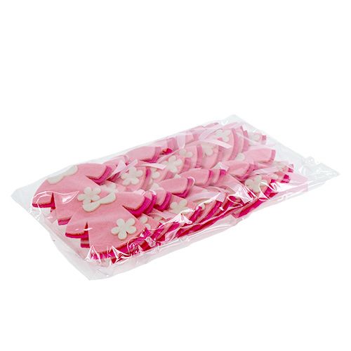 Article Robe en feutre décoration naissance rose 7cm 20 pcs