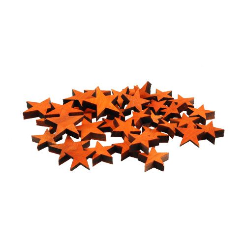 Floristik24 Etoiles en bois mélangent Orange pour étendre 3-5cm 72pcs
